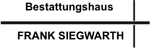 Logo Bestattungshaus Frank Siegwarth