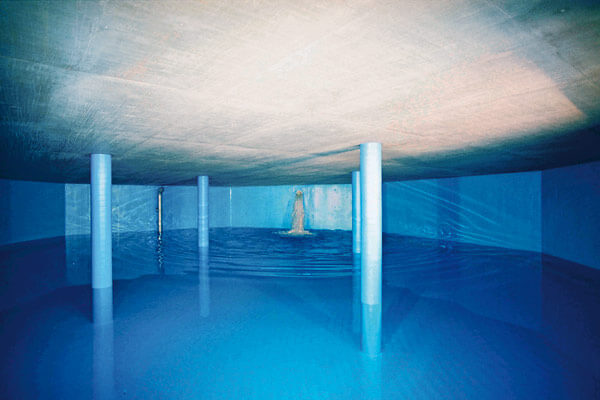 Einer von sieben Wasserbehältern im ganzen Stadtgebiet Einer von sieben Wasserbehältern im ganzen Stadtgebiet